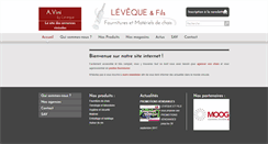 Desktop Screenshot of levequeetfils.net