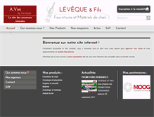 Tablet Screenshot of levequeetfils.net